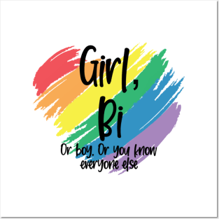 Girl Bi Posters and Art